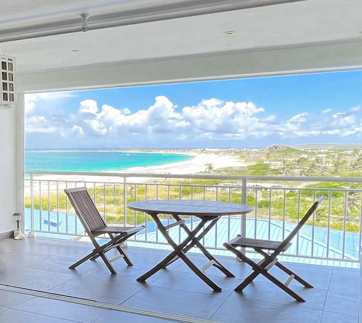 Top Floor Unit 520 Ft2 - 48 M2 With Stunning Dominant View On Ocean, St Barth, Orient Bay Leilighet Cul de Sac Eksteriør bilde