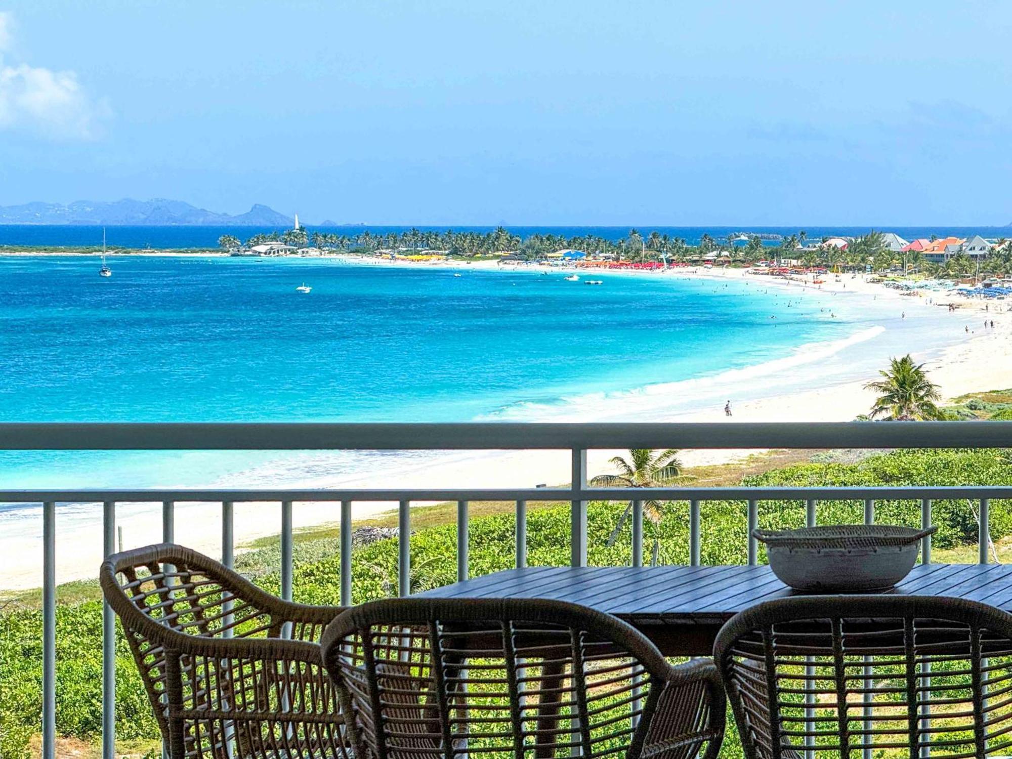 Top Floor Unit 520 Ft2 - 48 M2 With Stunning Dominant View On Ocean, St Barth, Orient Bay Cul de Sac Eksteriør bilde